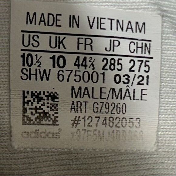 Adidas NMD_R1 Primeblue GZ9260 Men's Size 10.5 White Gum Running Shoes Used - Picture 11 of 11